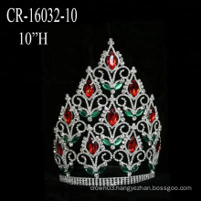 Red Green Stone Christmas Pageant Crown